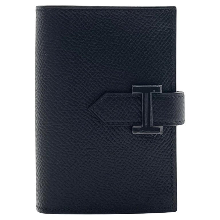 Hermès Bearn Compact Wallet So Black For Sale at 1stDibs