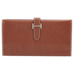 Hermès Bearn Veau Epsom Wallet Brown