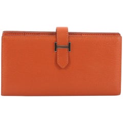 Hermes Bearn Wallet Chevre Mysore Long