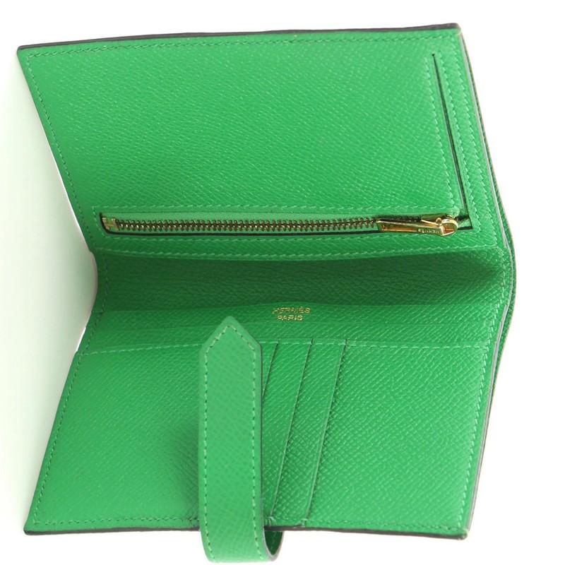 Hermes Bearn Wallet Epsom Compact In Good Condition In NY, NY