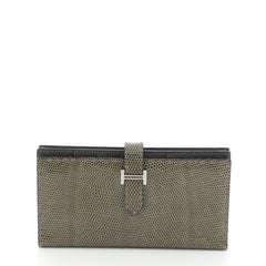 Hermes Bearn Wallet Lizard Long