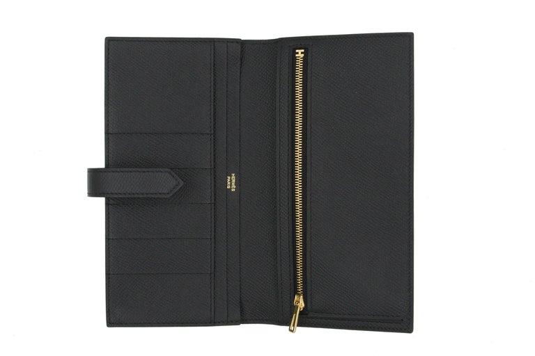 Hermès Bearn Wallet Noir For Sale at 1stDibs