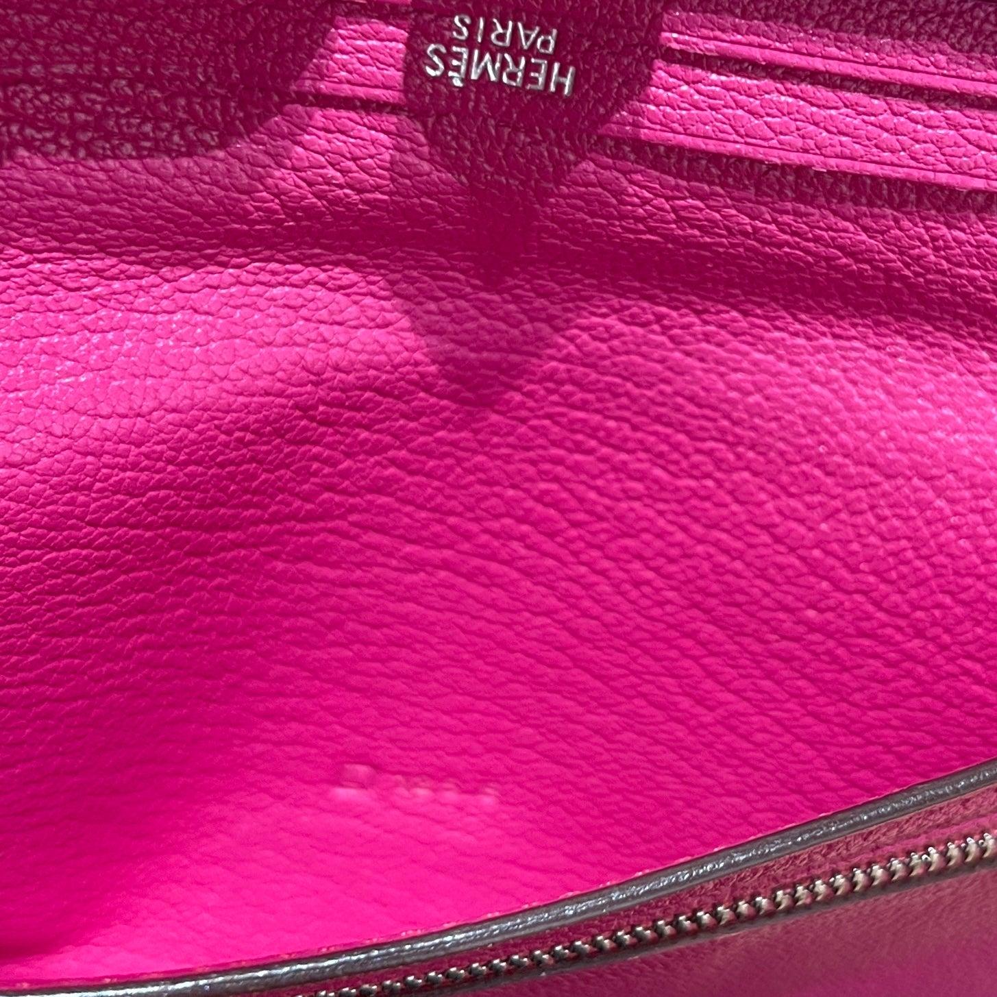 Hermès Béarn Wallet Pink Leather Gold Hardware 2008 in vendita 2