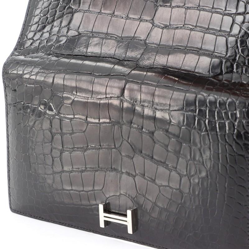 Hermes Bearn Wallet Shiny Alligator Long 1
