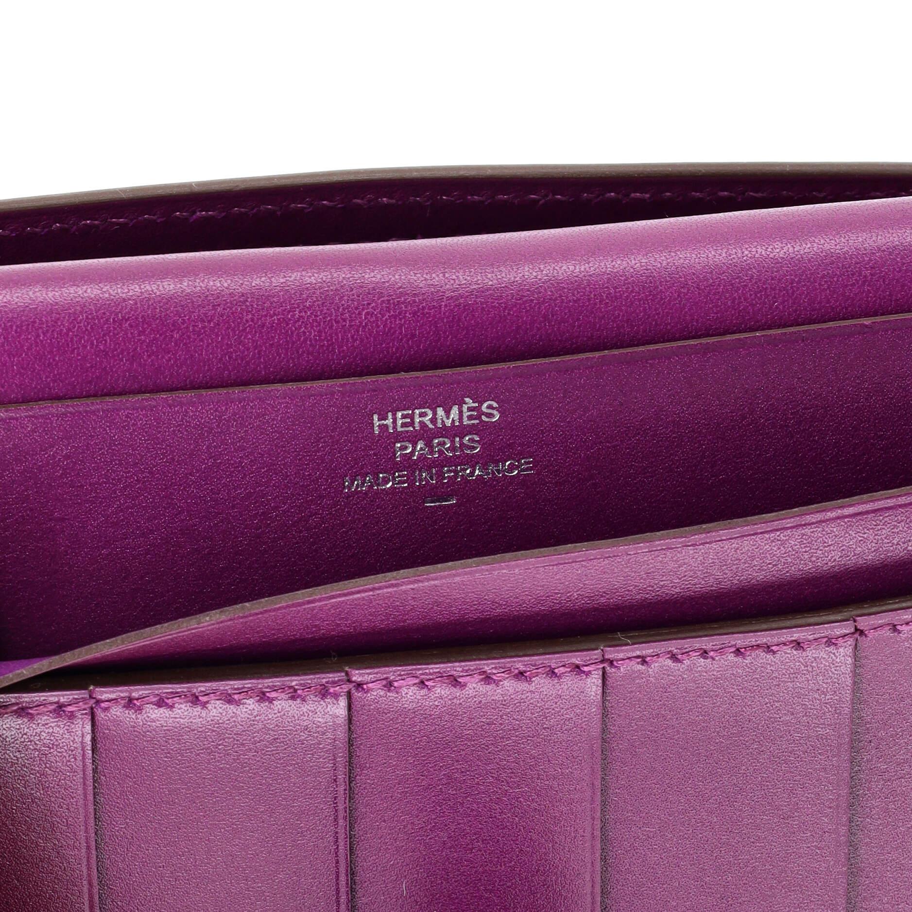 Hermes Bearn Wallet Tadelakt with Lizard Long 4