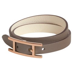 Hermes Behapi Double Tour Armband Étoupe / Nata