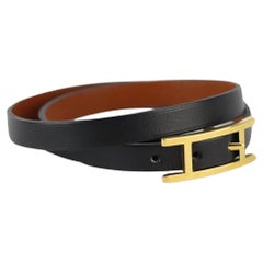 Hermès Behapi Double Tour Leather Bracelet