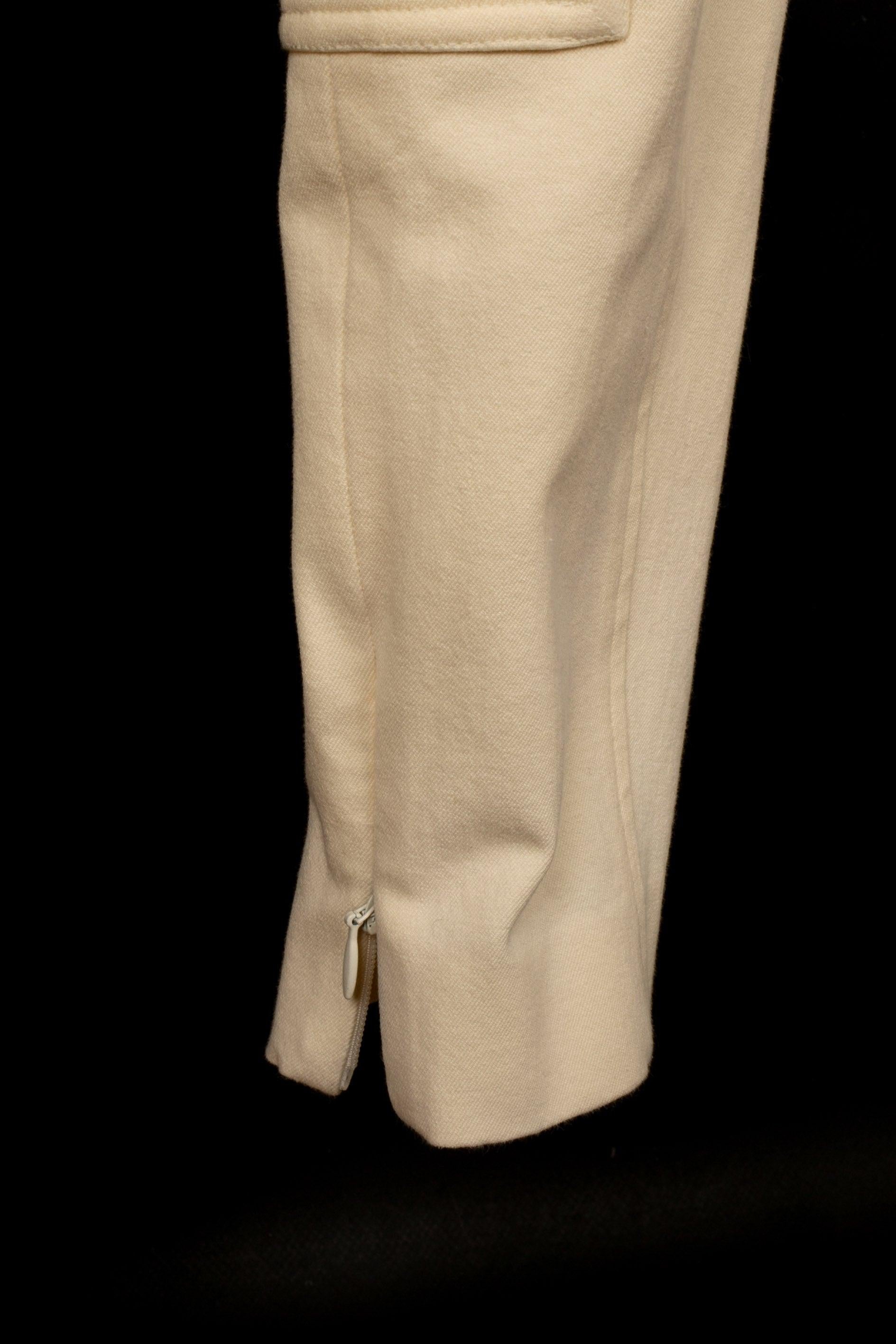 Hermès Beige Blended Cotton Horserider Pants For Sale 3