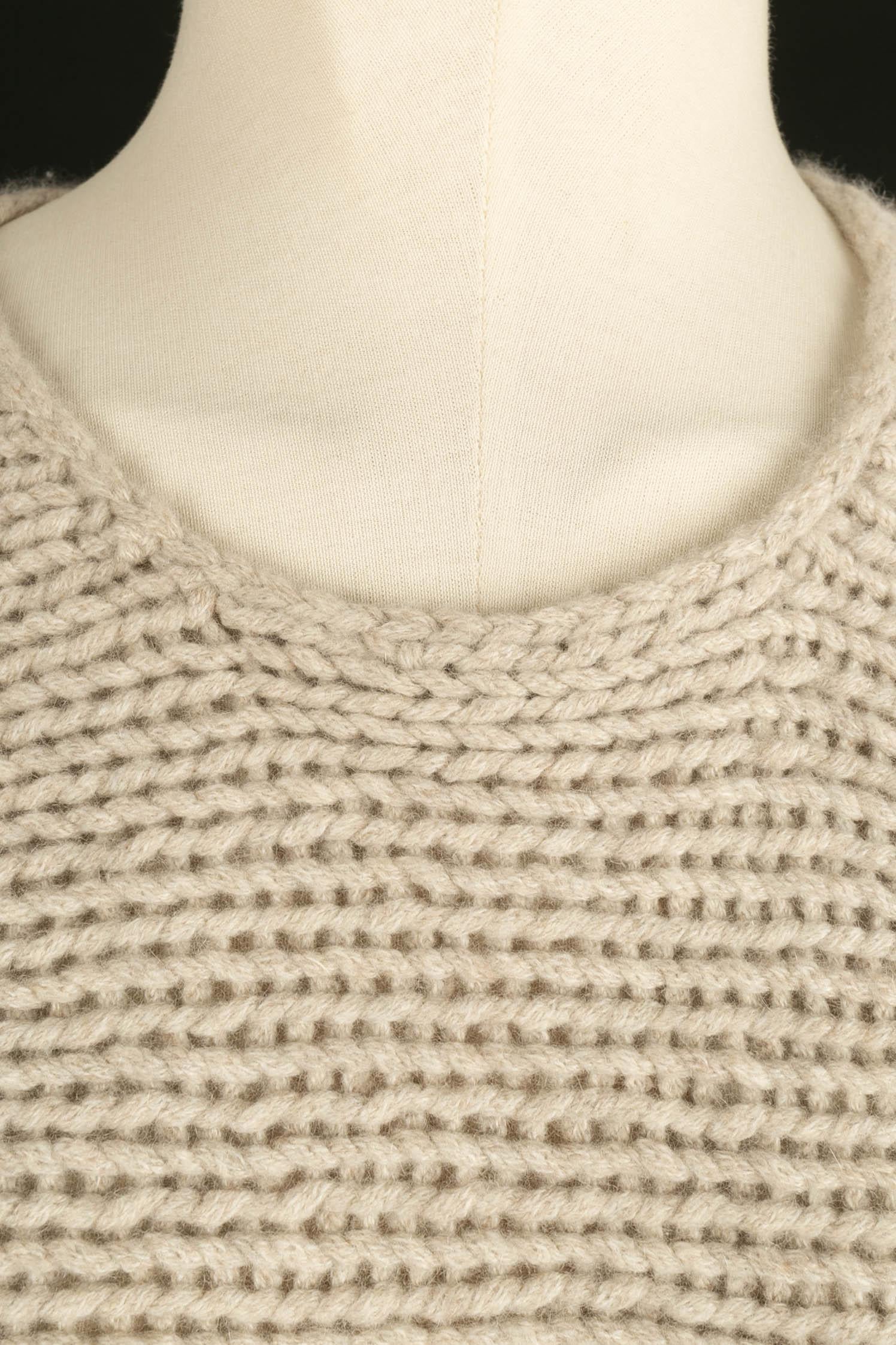 Hermès Beige Cashmere Sweater Dress 1