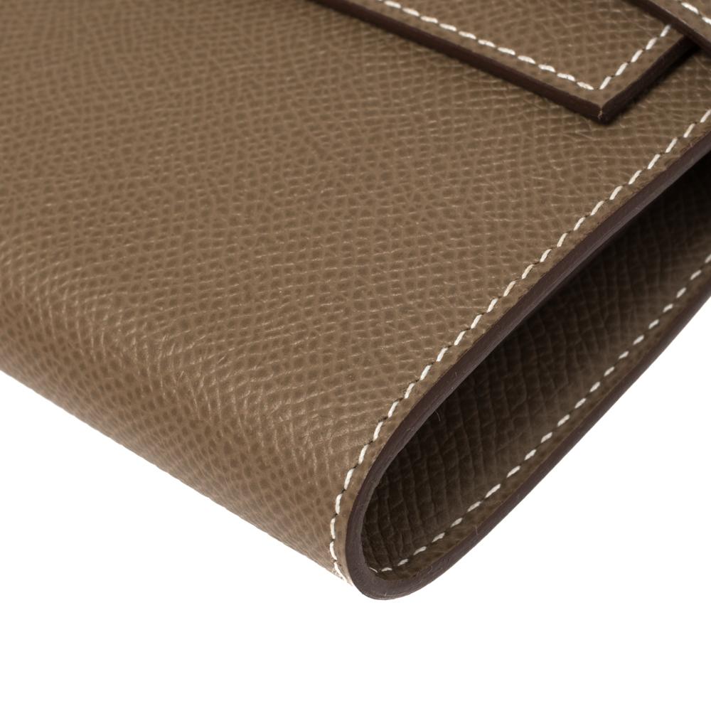 Hermès Beige de Weimar Epsom Leather Kelly Wallet 1