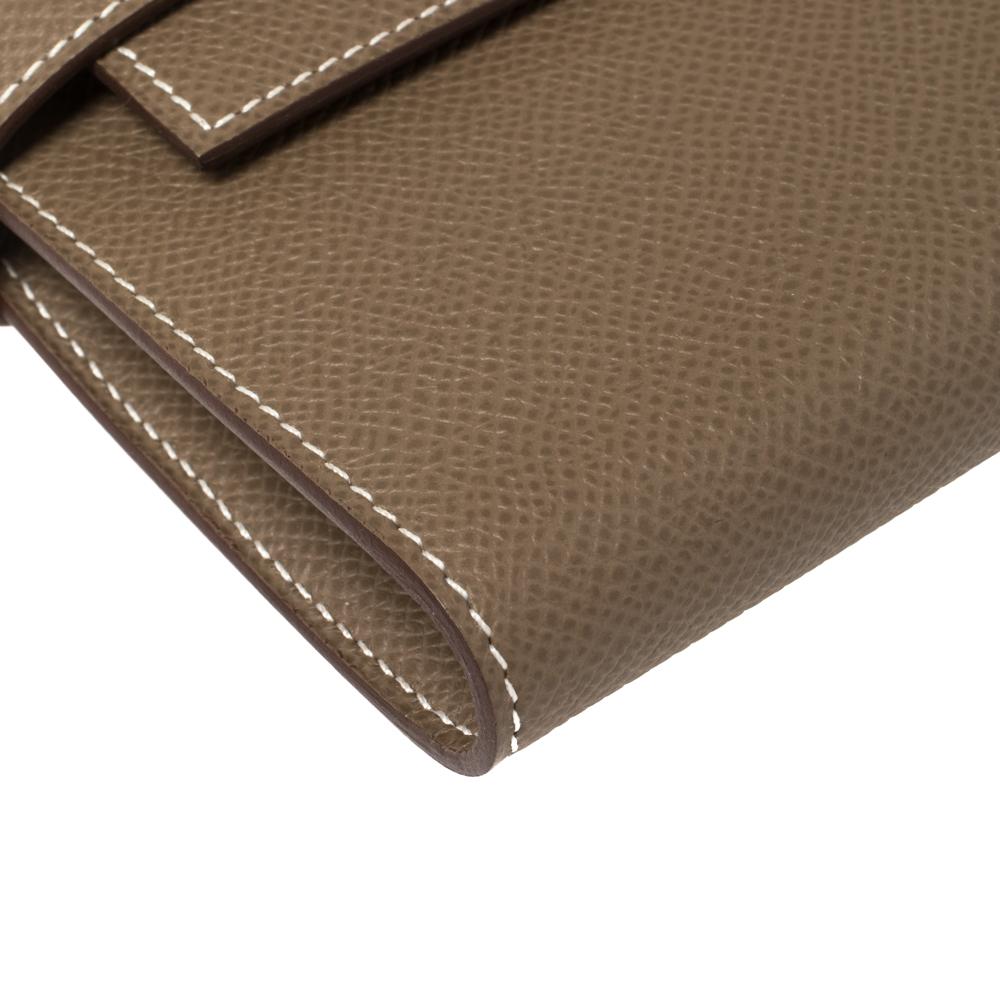 Hermès Beige de Weimar Epsom Leather Kelly Wallet 2
