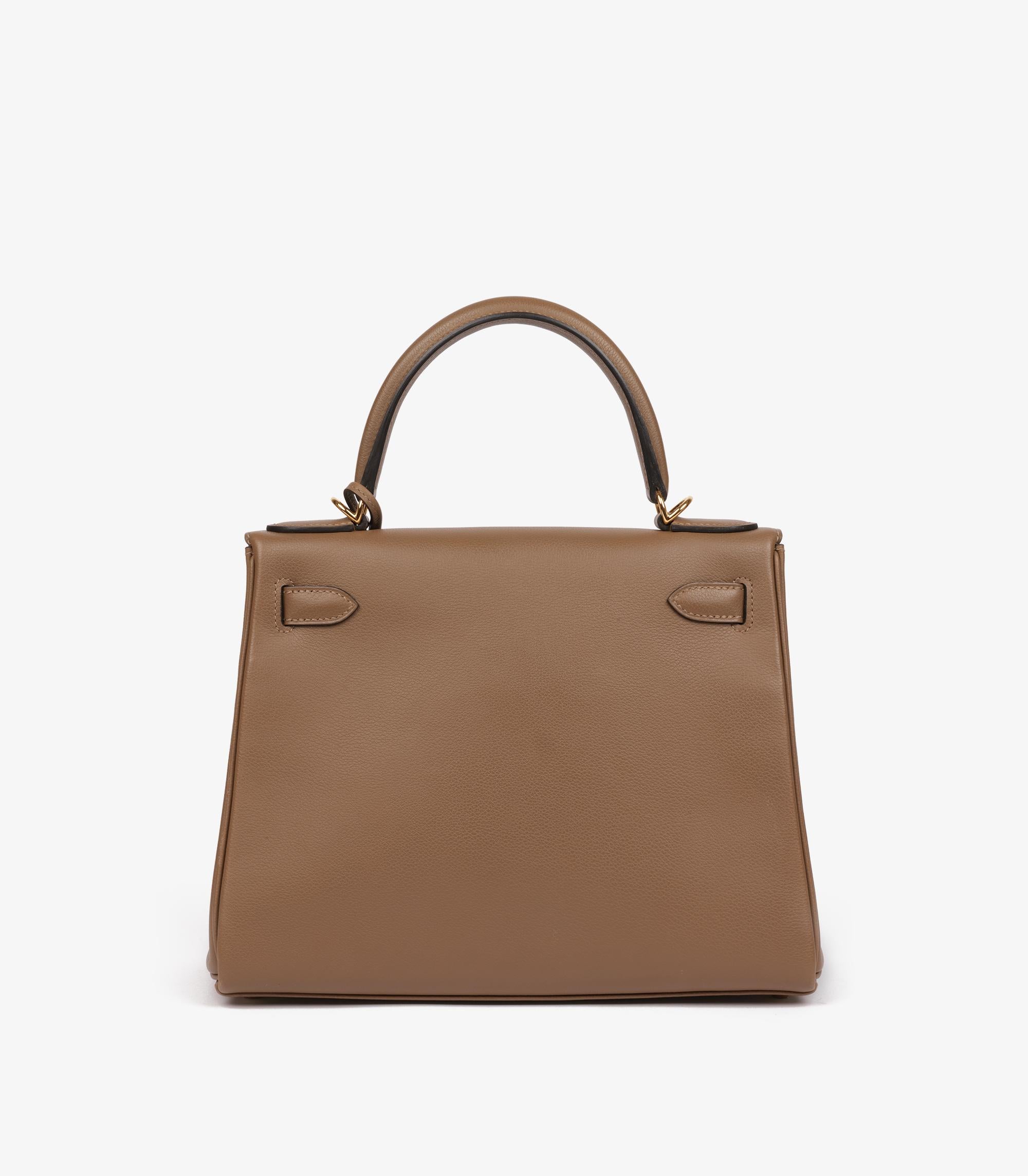 De las mujeres Hermès Beige de Weimar Evercolour Piel Kelly 28cm Retourne en venta