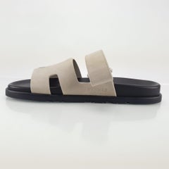 Hermès beige esquisse Suede goatskin size 44 Chypre sandal