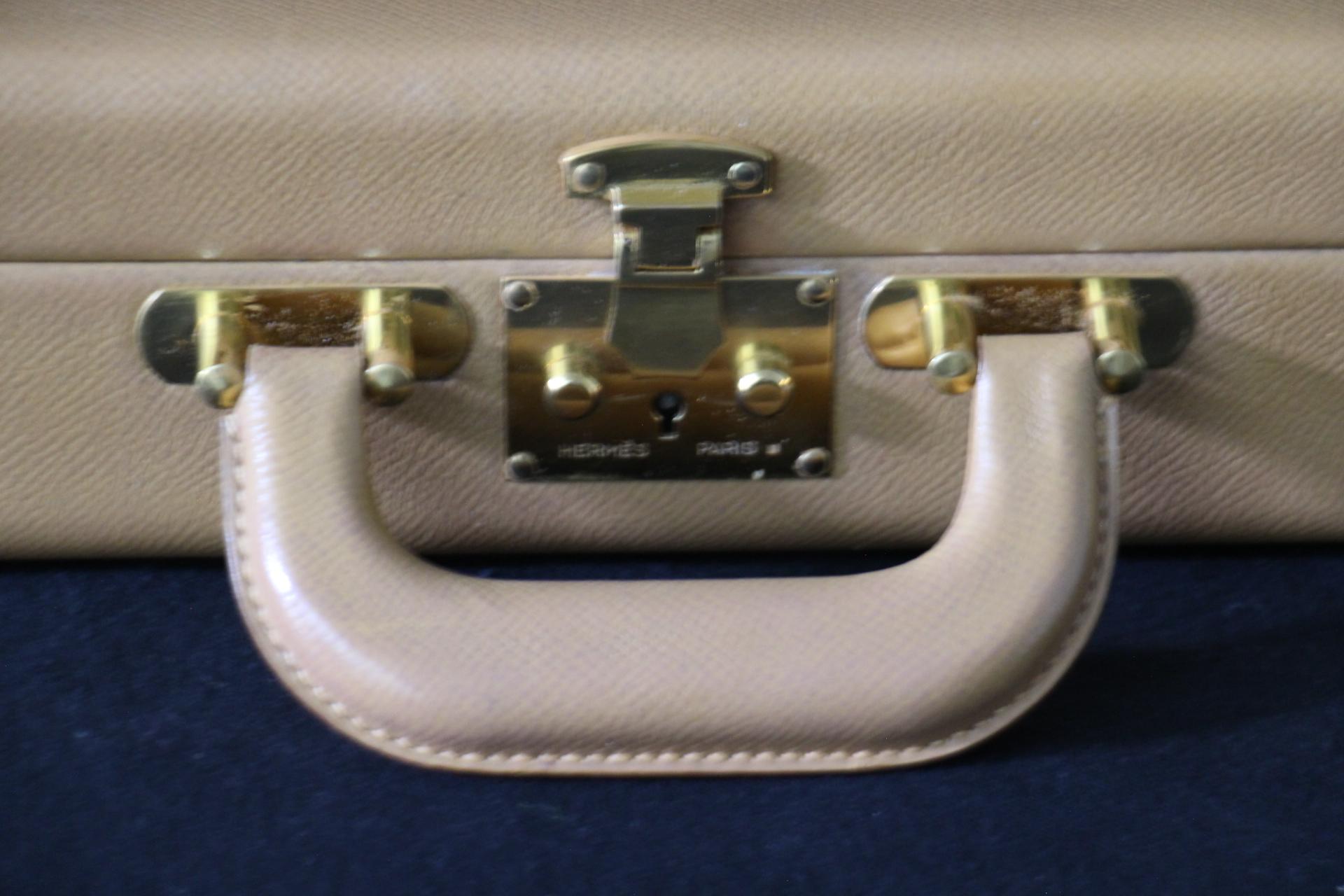 Hermès Beige Leather Briefcase, Hermes Attache, Hermes Bag For Sale 7