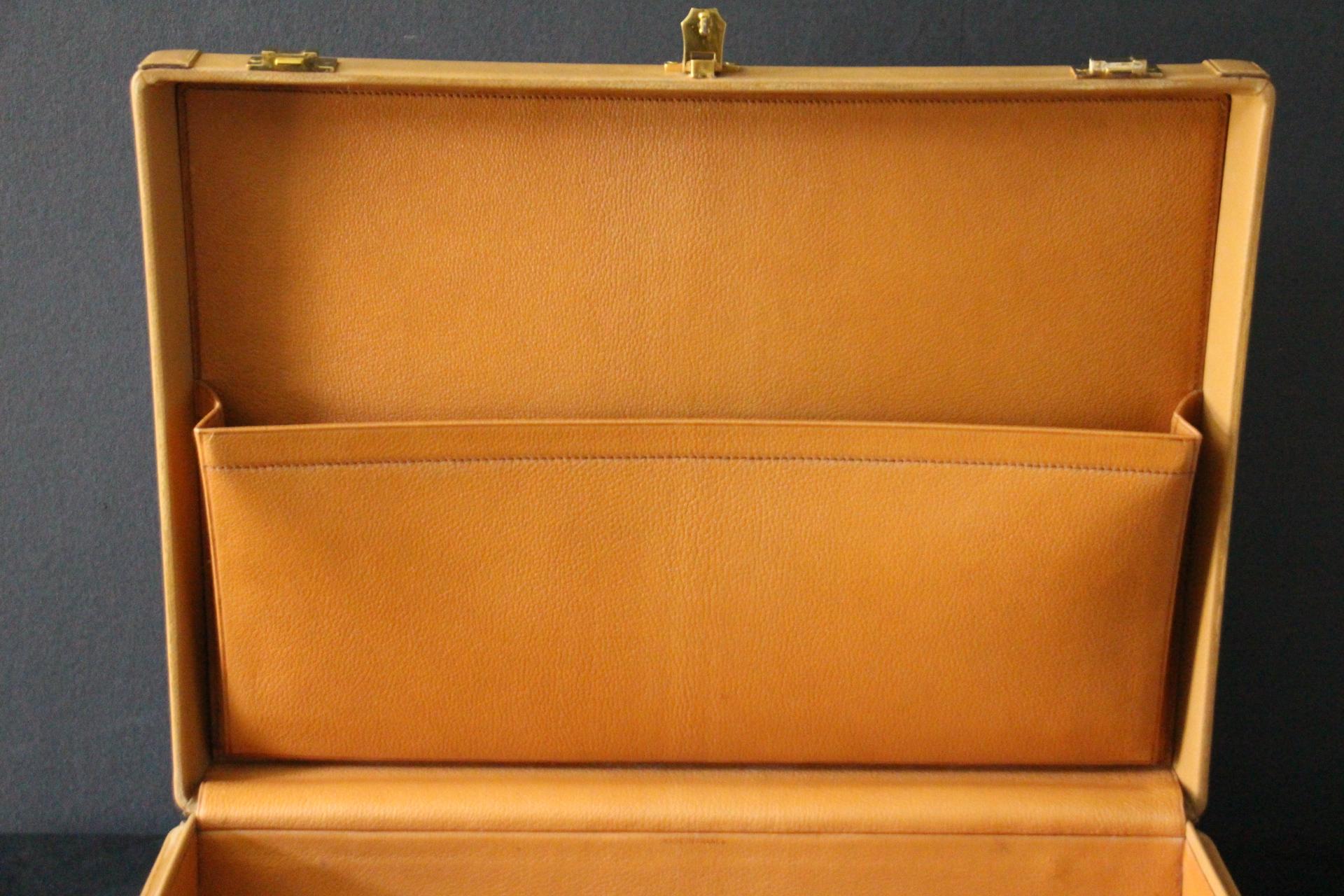 Hermès Beige Leather Briefcase, Hermes Attache, Hermes Bag For Sale 13