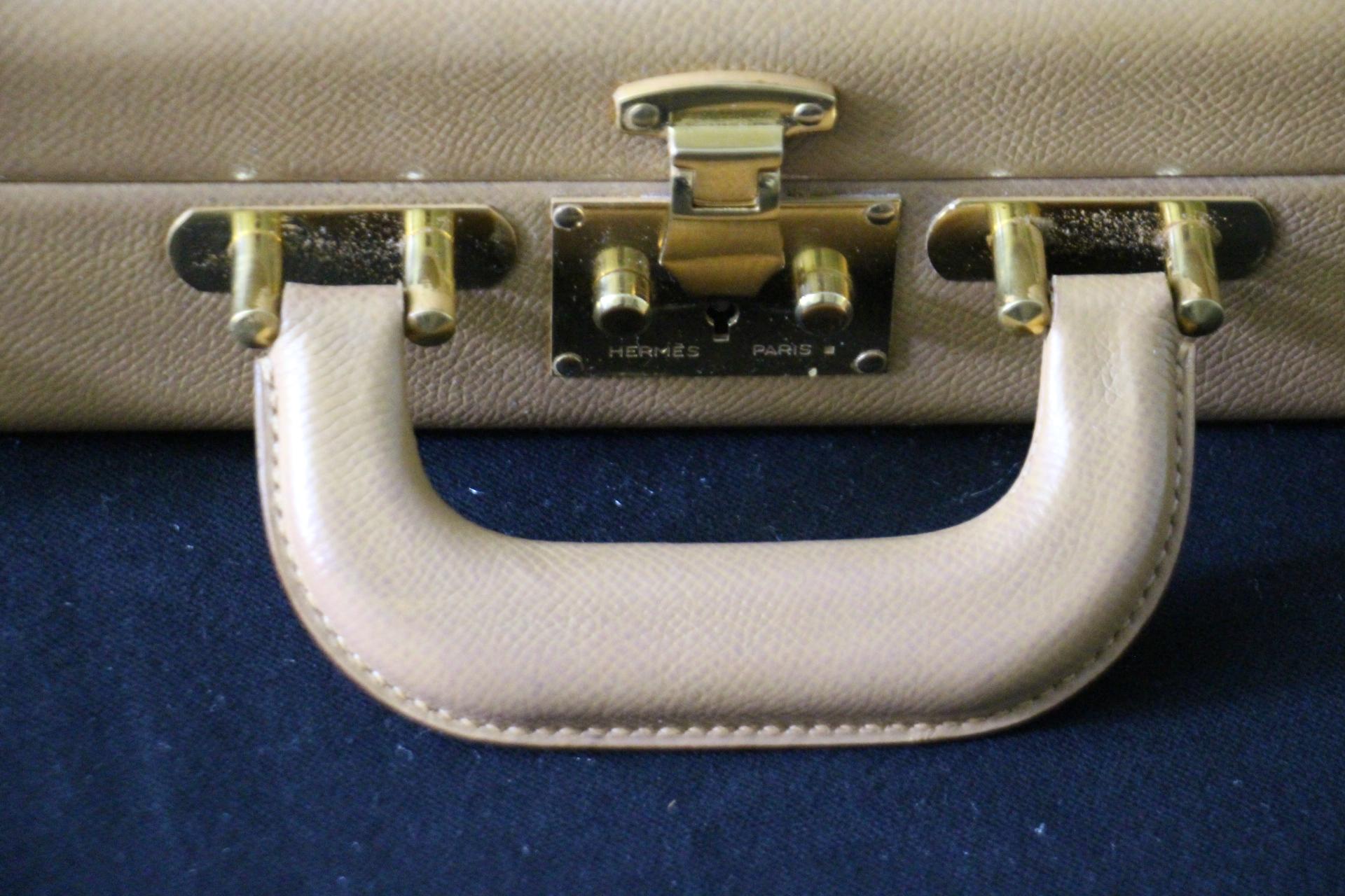 Hermès Beige Leather Briefcase, Hermes Attache, Hermes Bag For Sale 14