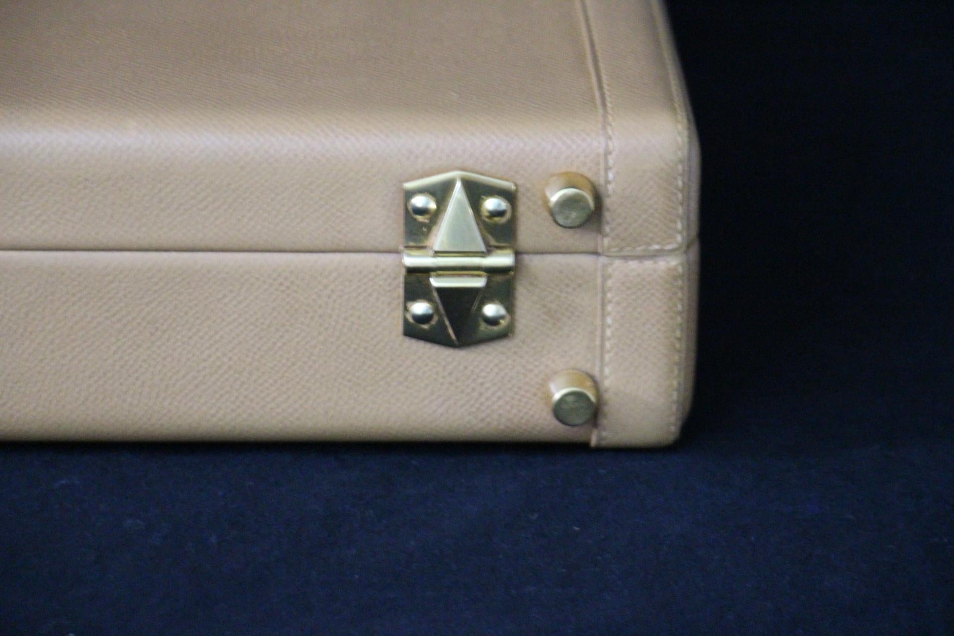Hermès Beige Leather Briefcase, Hermes Attache, Hermes Bag For Sale 3