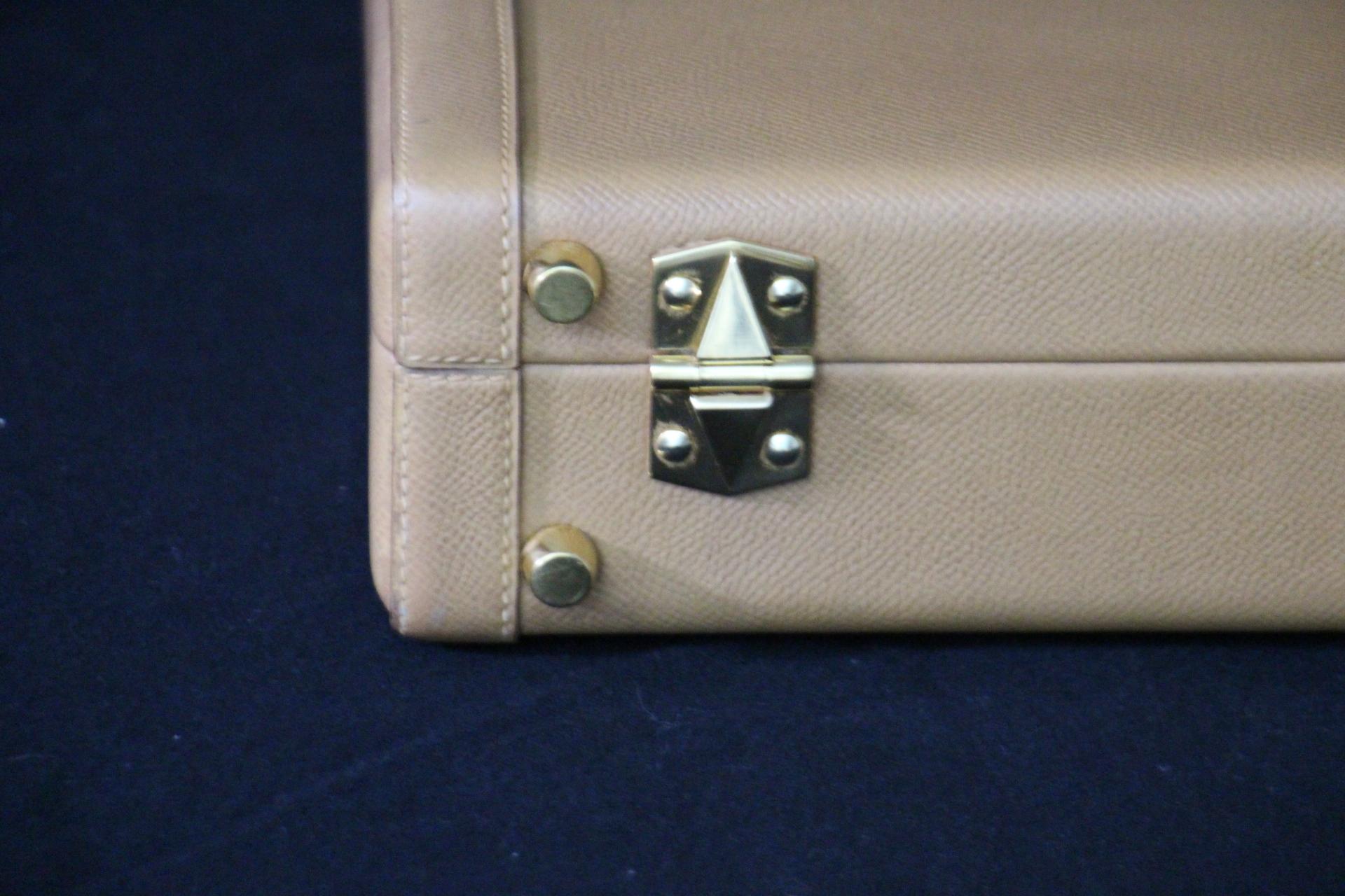 Hermès Beige Leather Briefcase, Hermes Attache, Hermes Bag For Sale 4