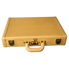 Vintage Hermès Beige Leather Briefcase, Hermes Attache, Hermes Bag