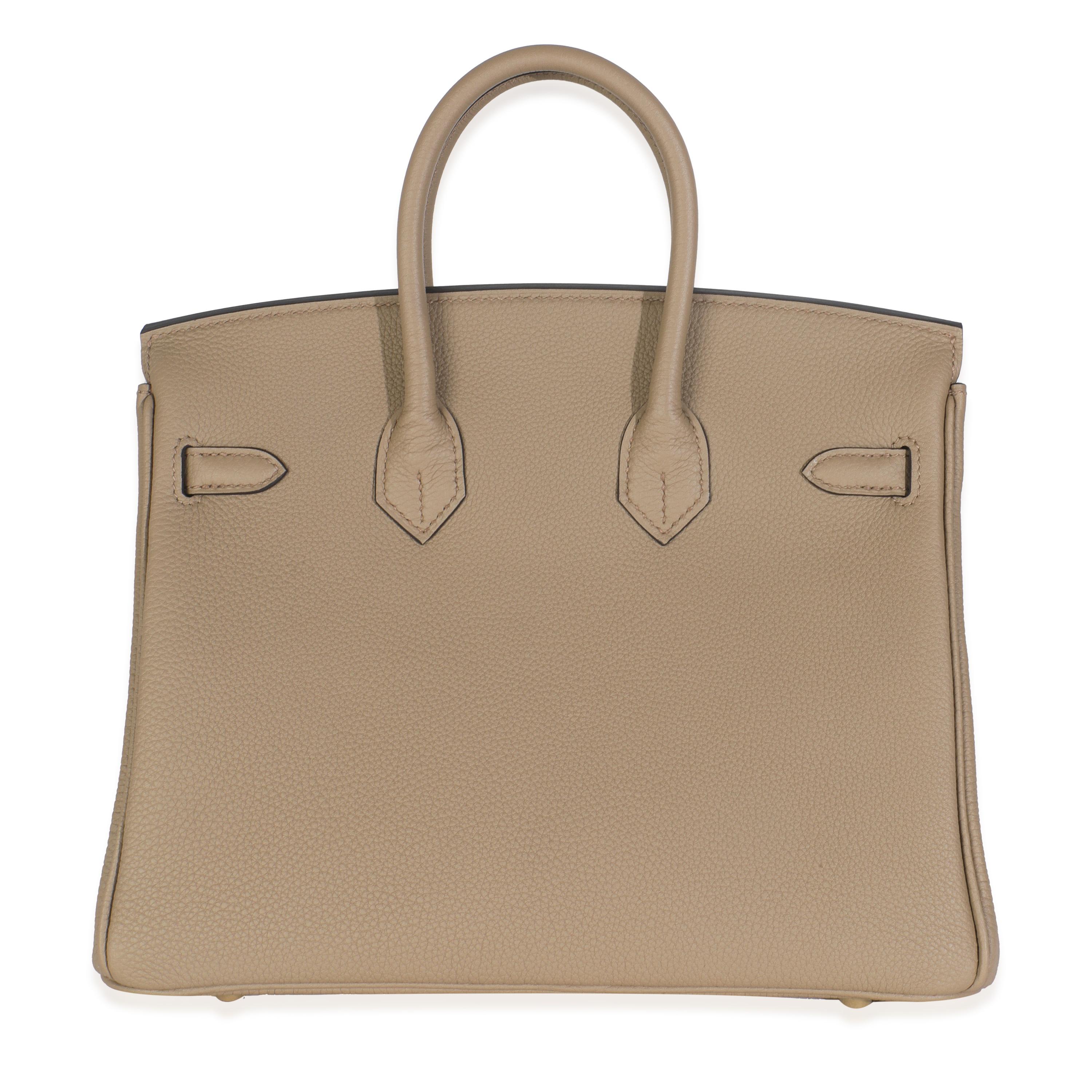 Hermès Beige Marfa Togo Birkin 25 GHW in vendita 1