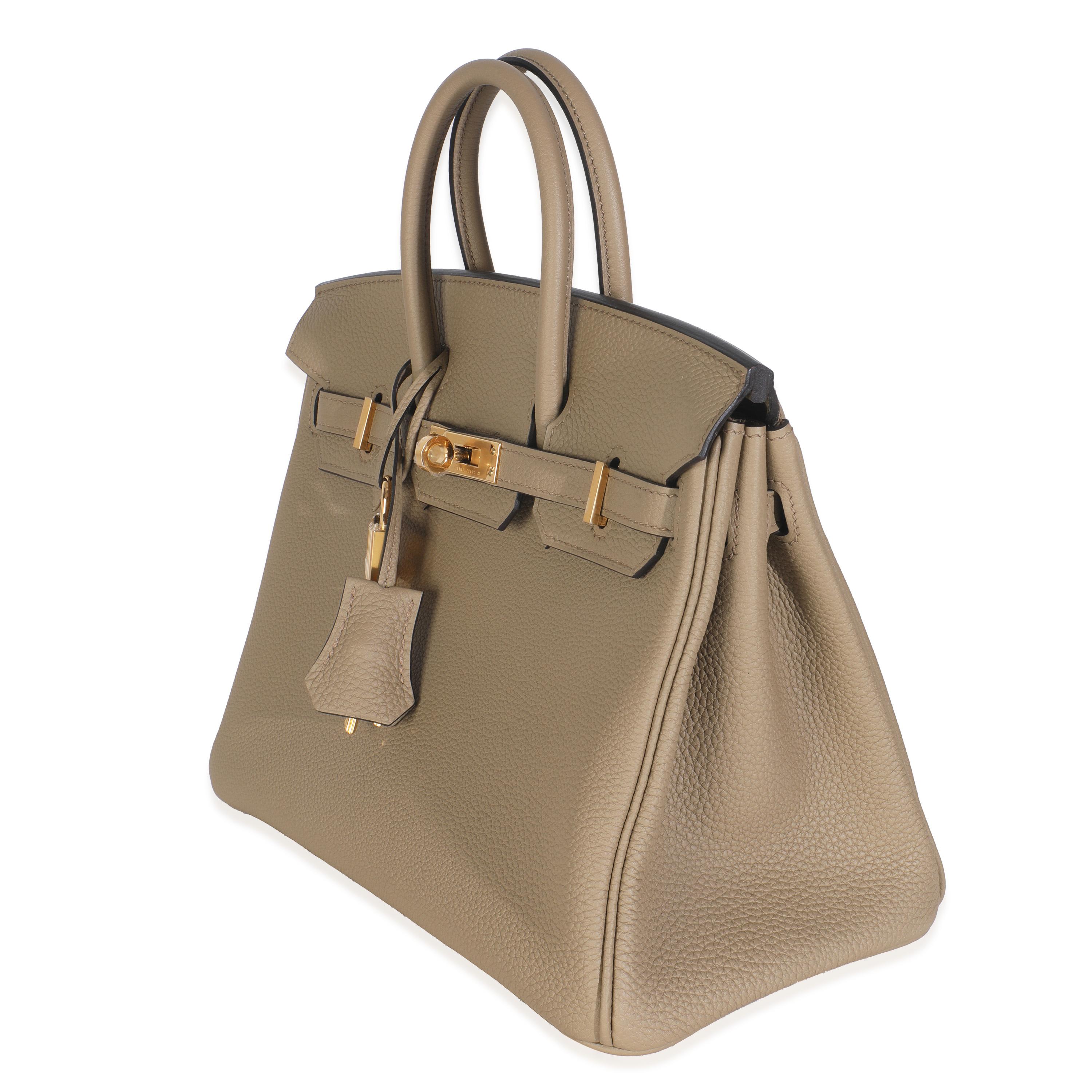 Hermès Beige Marfa Togo Birkin 25 GHW in vendita 4