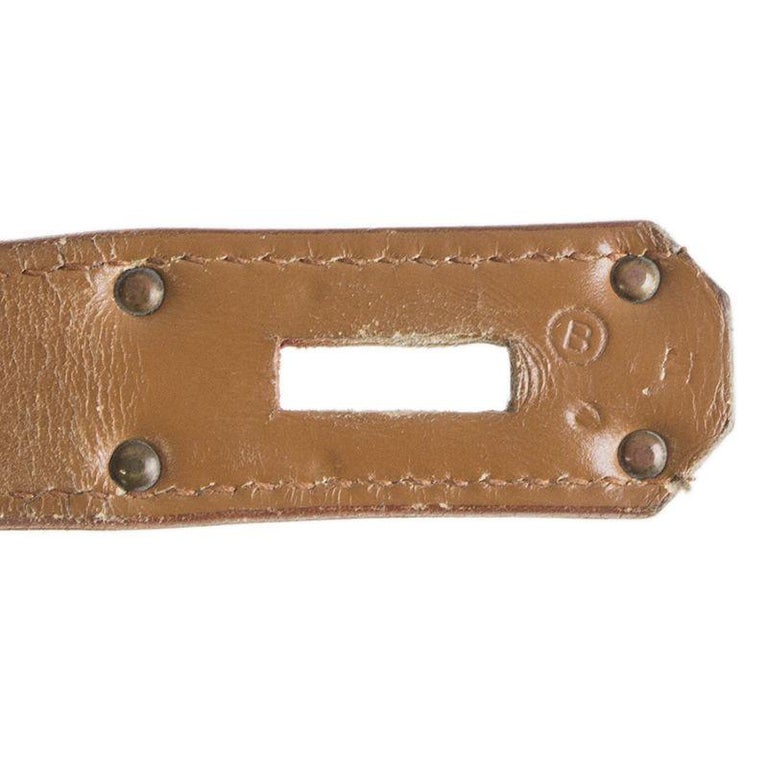 Haut à courroies leather travel bag Hermès Beige in Leather - 23111529