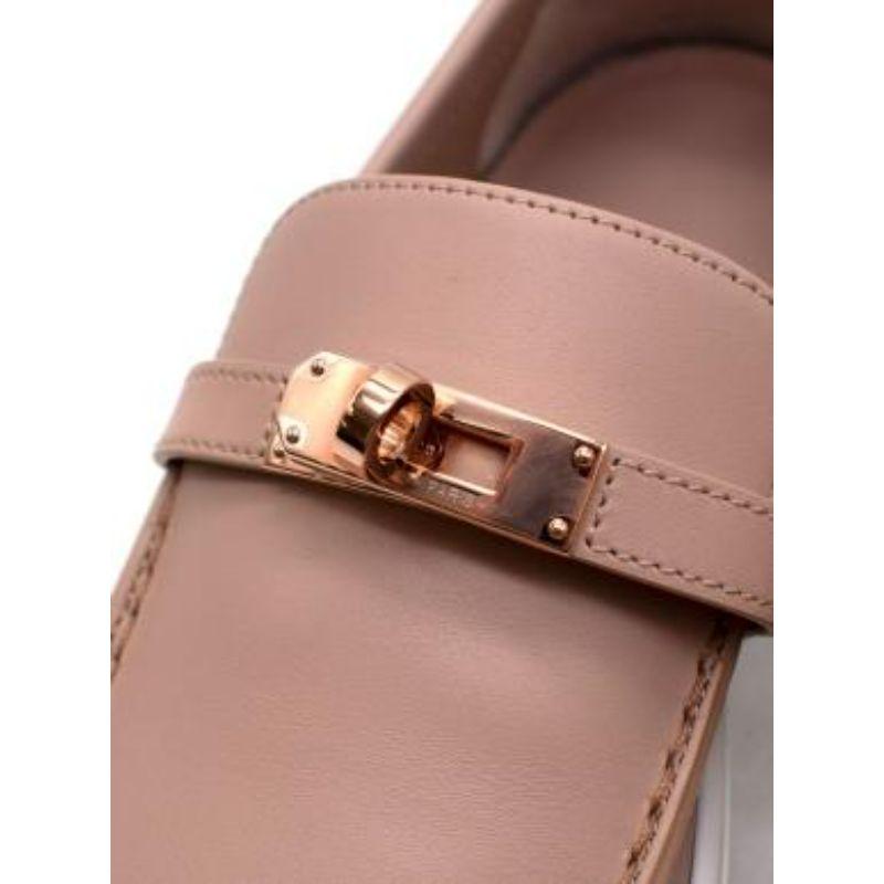 Hermes Beige Nude Game Slip-on Sneakers In Excellent Condition For Sale In London, GB