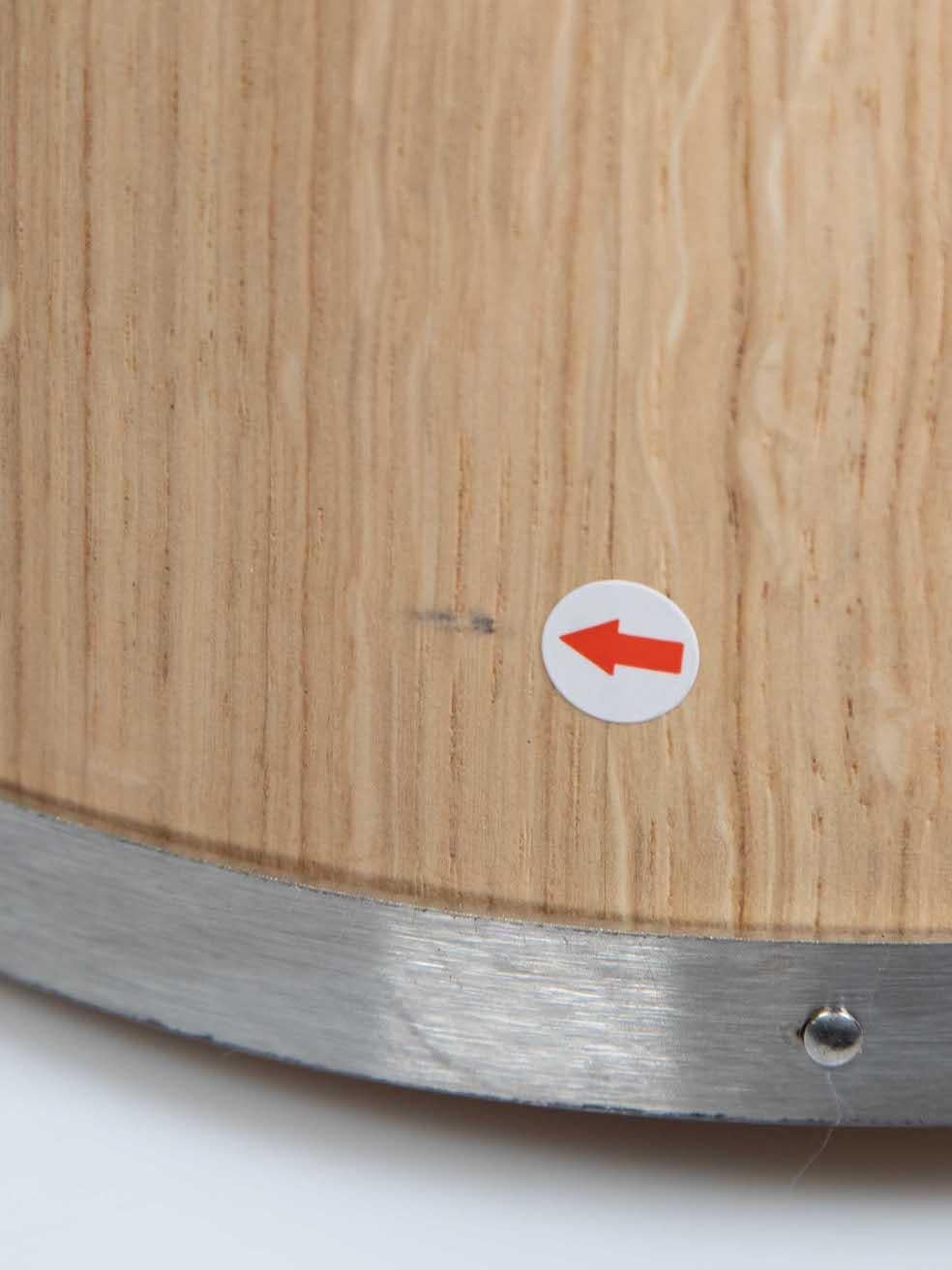 Hermès Beige Oak Wood Chaine d'Ancre Dog Bowl For Sale 3