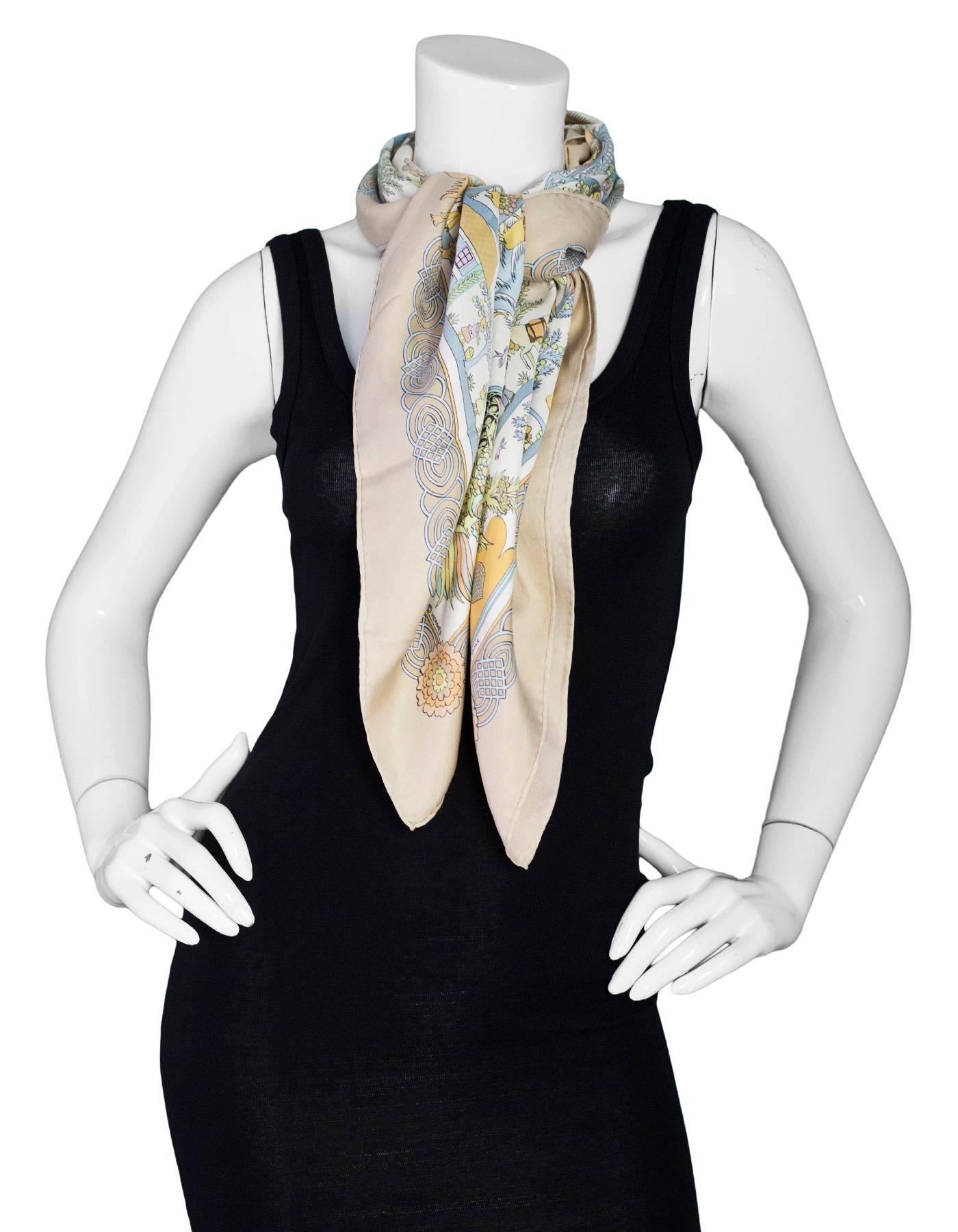 hermes pastel scarf