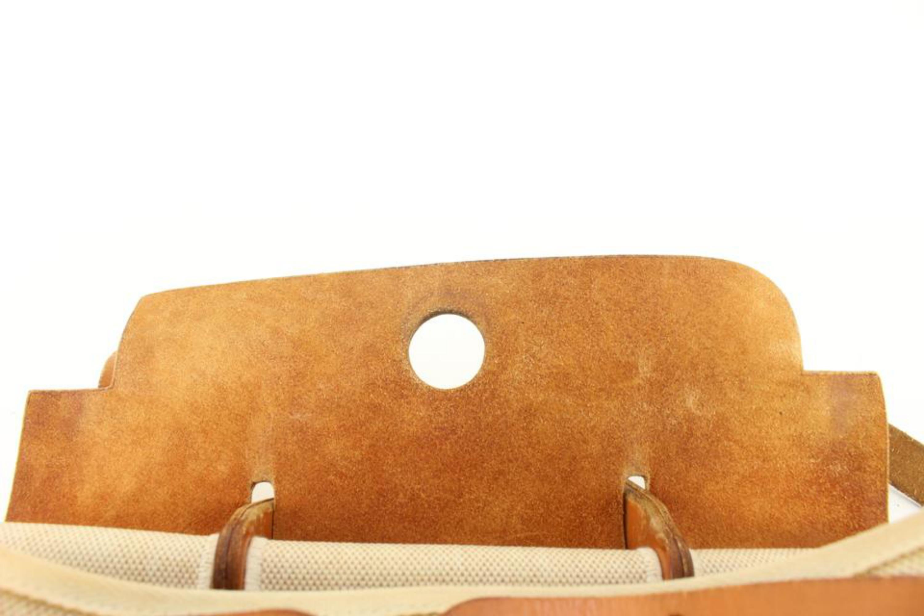 Orange Hermès Beige x Brown Sac a Dos Herbag Backpack 2-in-1 60h429s en vente