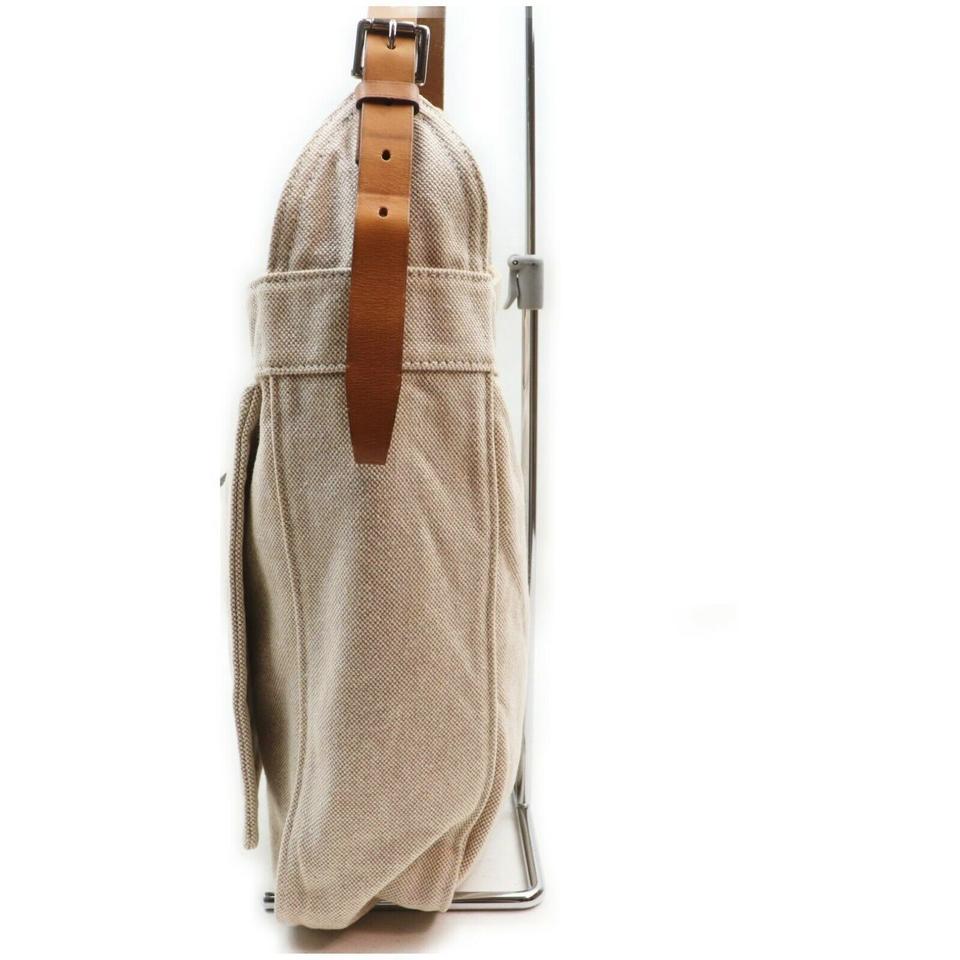Hermès Beige x Brown Toile Marwari Hobo Shoulder Bag  861966 For Sale 1