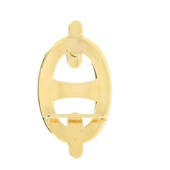 Hermes Belt Buckle in Gold Tone Metal