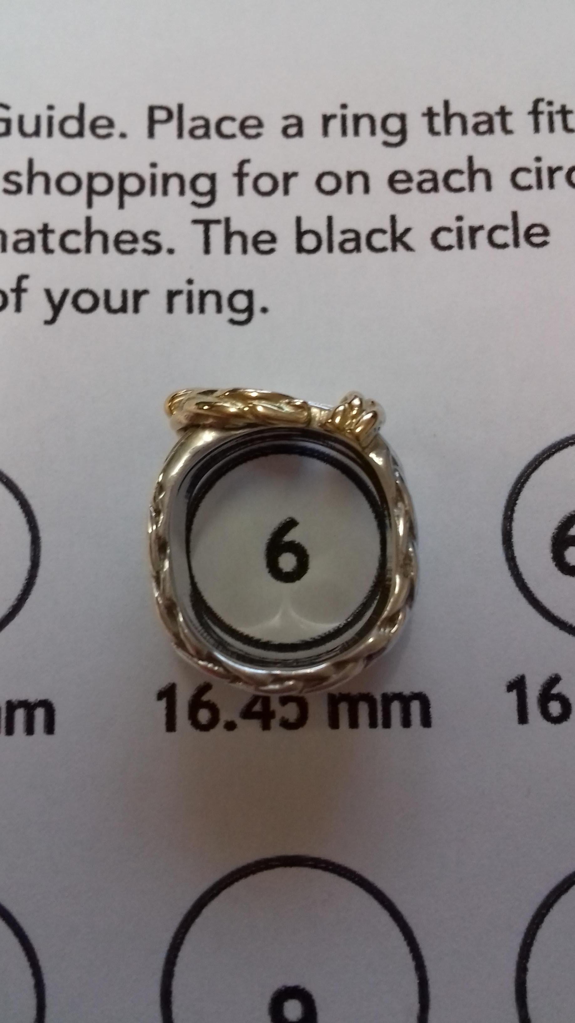 Hermès Schal Ring oder Gürtel und Schnalle Band Ring Silber Gold Größe 50 / 6 US im Angebot 1