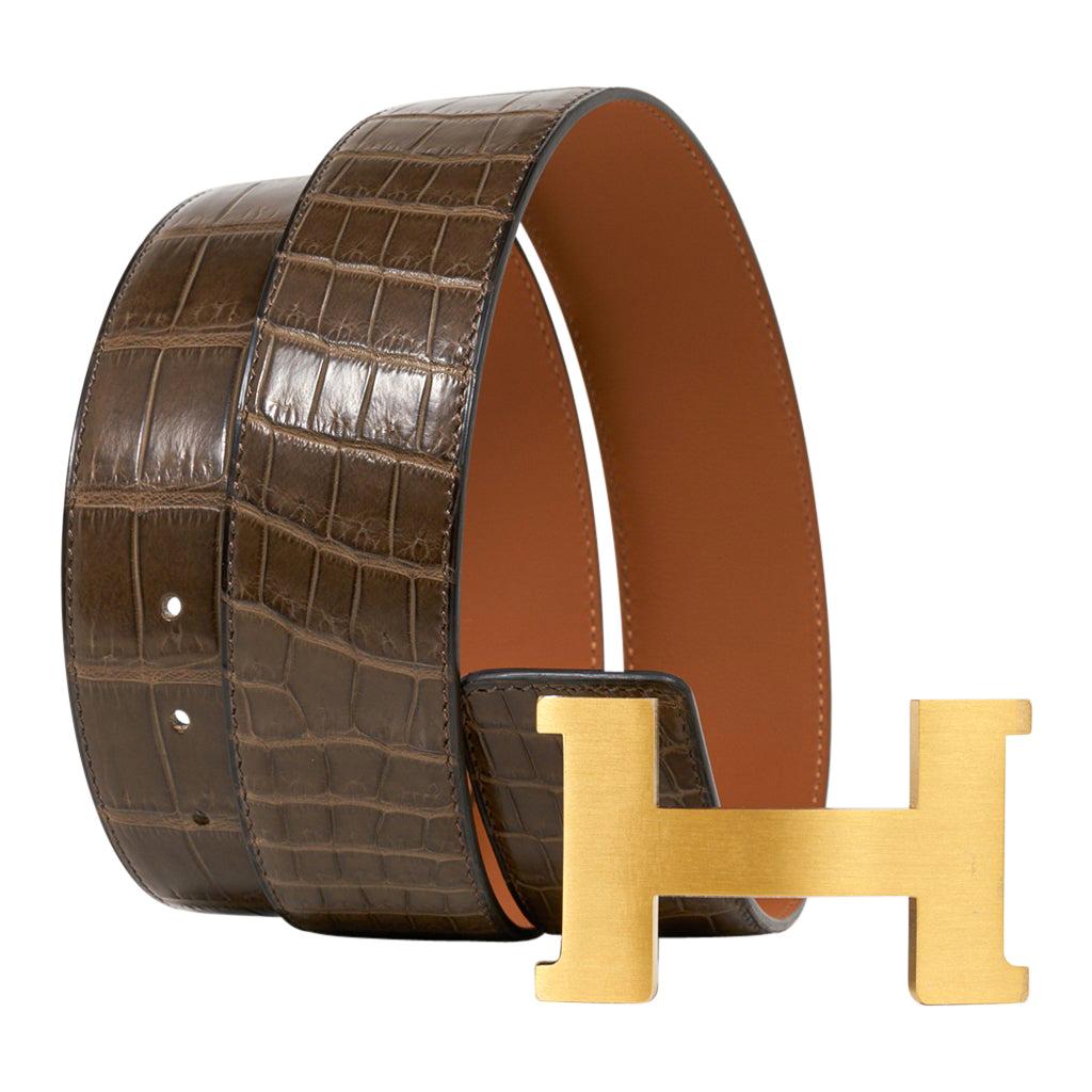 Early Hermès Collier de Chien Belt Adjustable Red Leather CDC with Gold ...