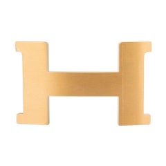 Hermes Belt Constance 42mm Kit Reversible Fauve / Black Chamonix Brushed Gold 85