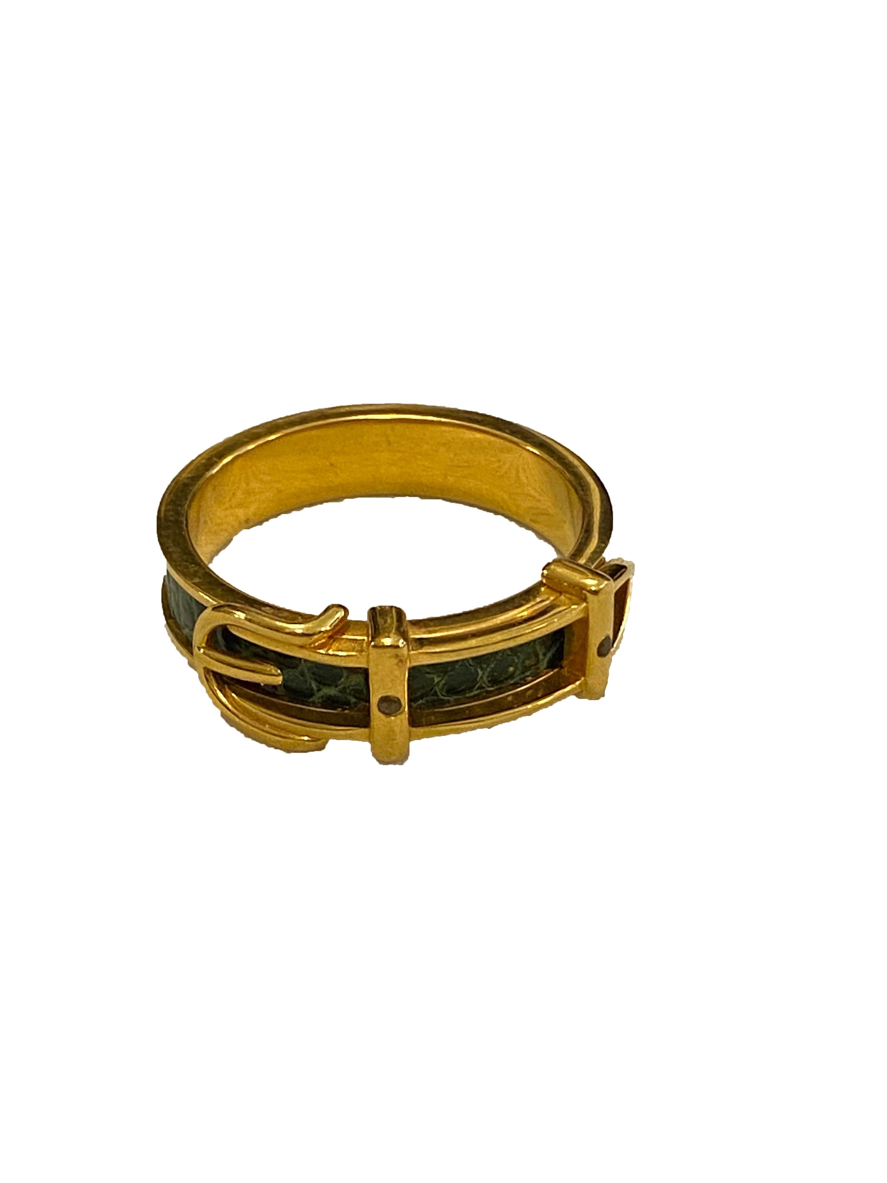 Hermes Gürtel Stil Schal Ring im Zustand „Gut“ im Angebot in Glasgow, GB