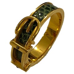 Vintage Hermes Belt Style Scarf Ring
