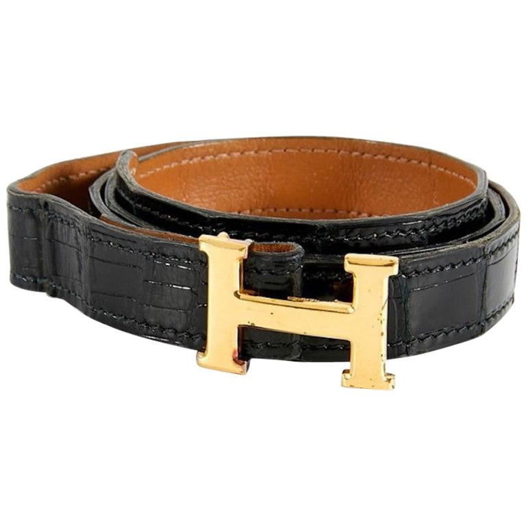 HERMES Belt With Small H Buckle