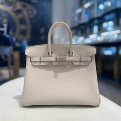 Hermès Beton Birkin 25 Togo Palladium Hardware