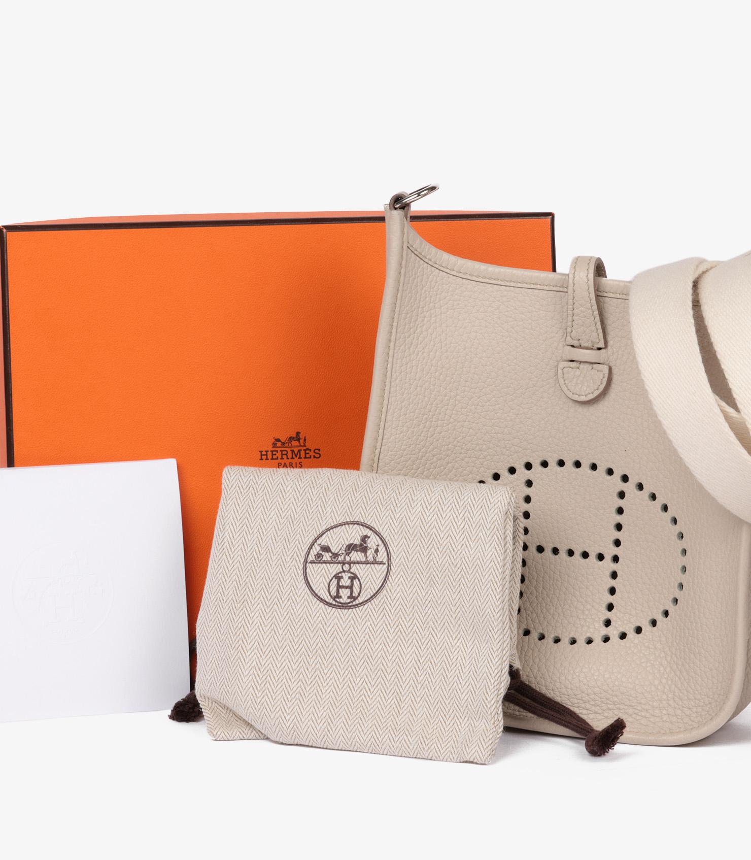 Hermès Beton Clemence Leather Evelyne TPM im Angebot 5