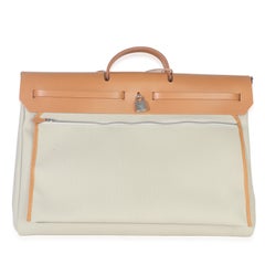 Hermès Beton Naturel Militaire Canvas Hunter Sable Herbag Zip Cabine Bag