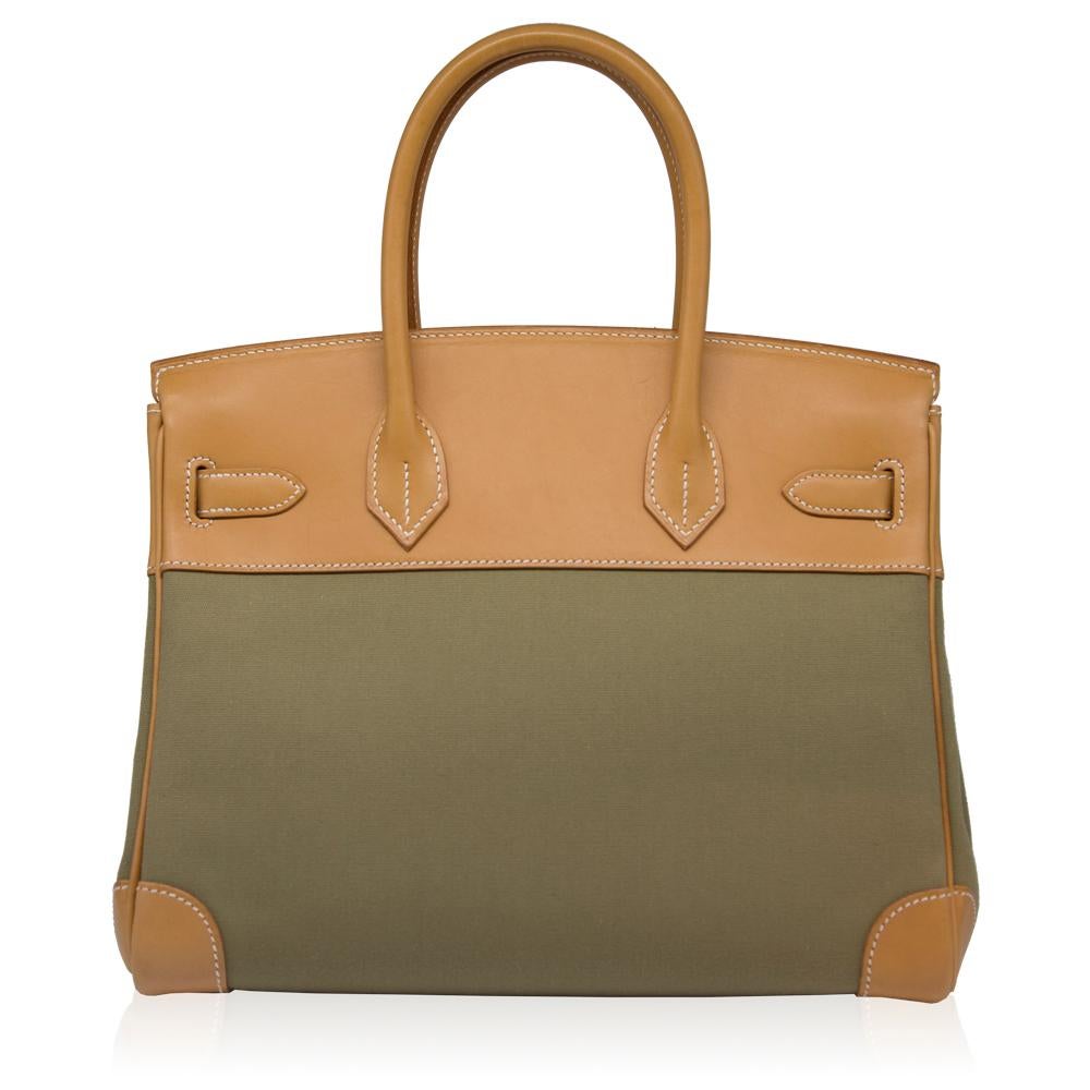 Women's Hermès Bi-colour Toile 28cm Birkin Bag