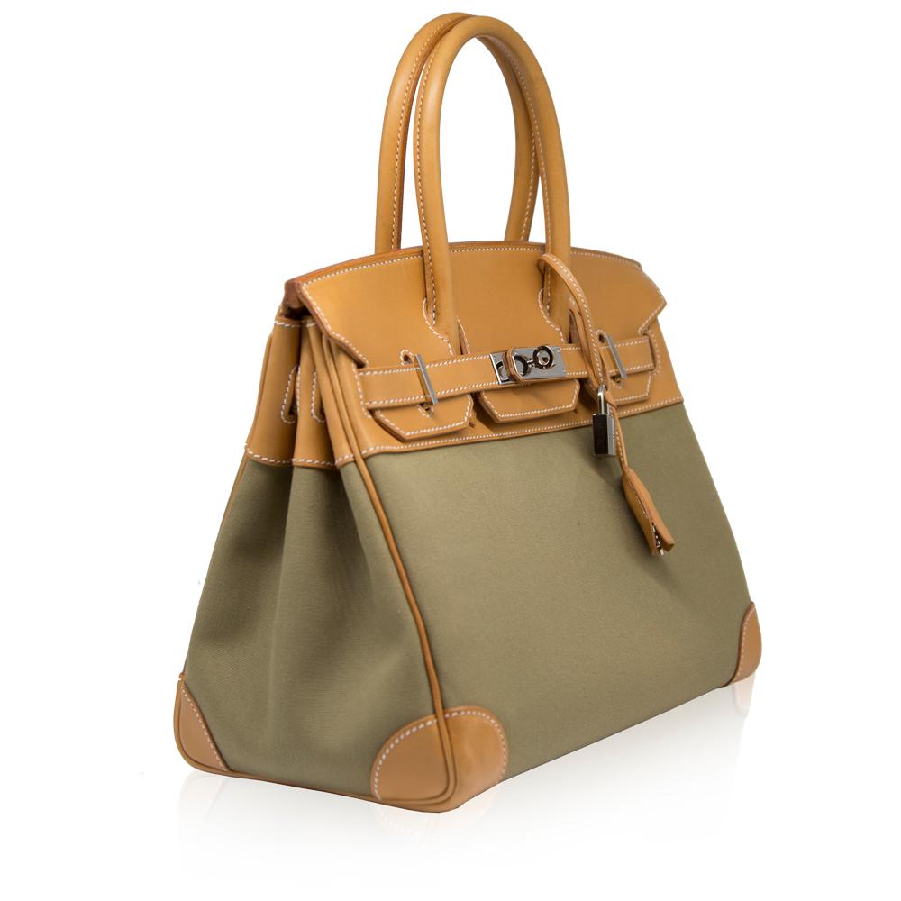 Hermès Bi-colour Toile 28cm Birkin Bag 3
