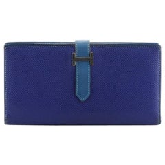 Hermes Bicolor Bearn Wallet Epsom Long