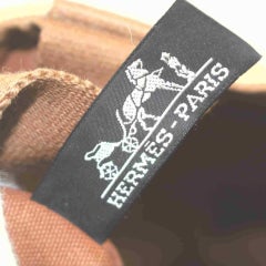 Hermes  Bicolor Toile Saxo MM Bucket Tote  861254