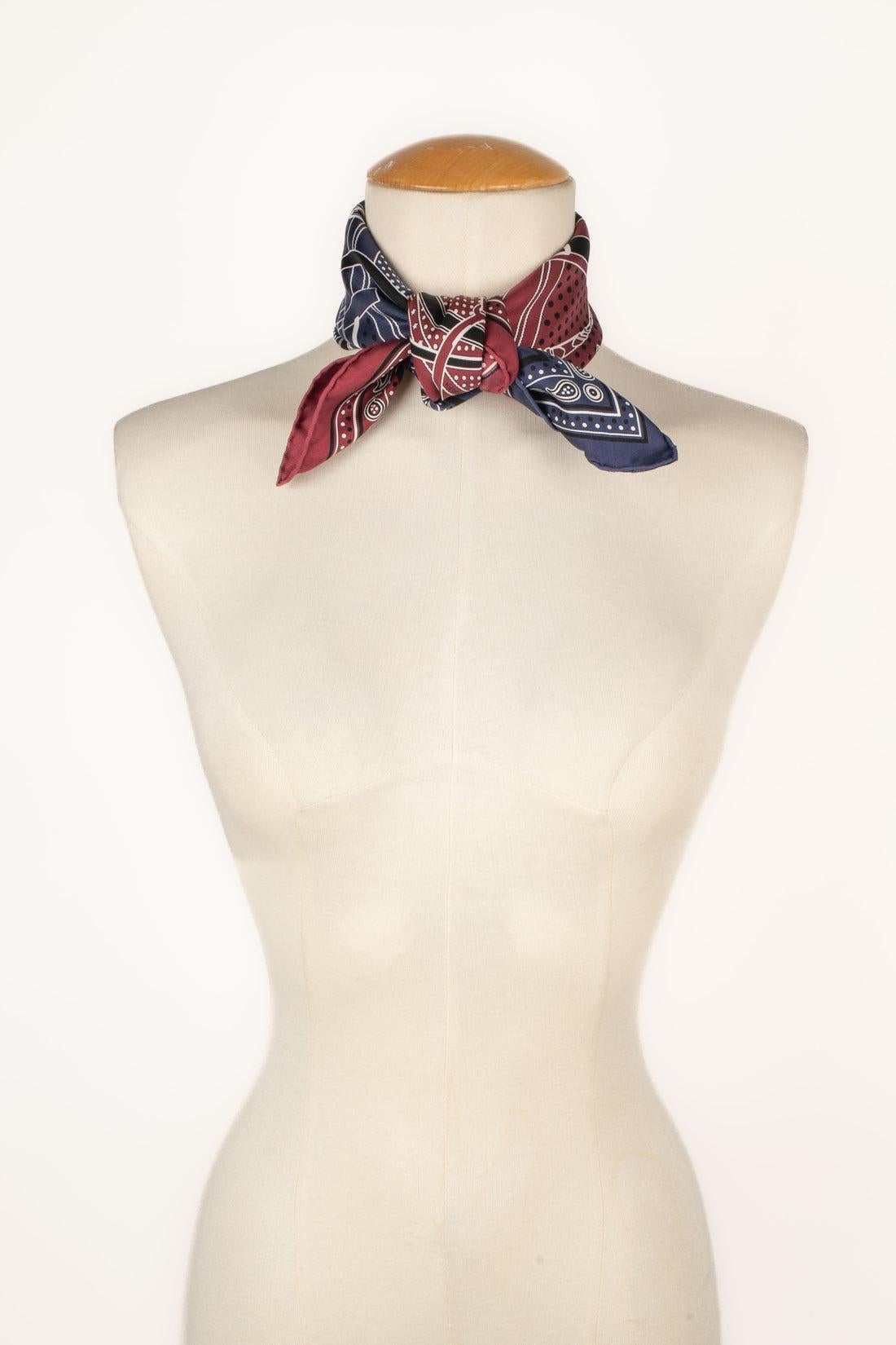 Black Hermès 'Big Manege' Bandana / Scarf, 1990