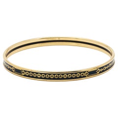 Hermès - Bracelet Bijoux Chaines émaillé et doré