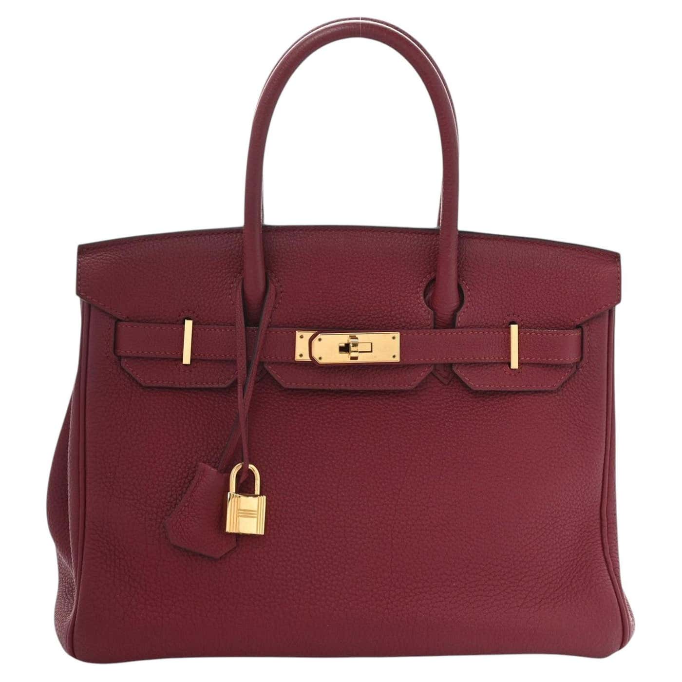 Hermes Birkin 30 Rouge Grenat GHW Togo leather - Hermès
