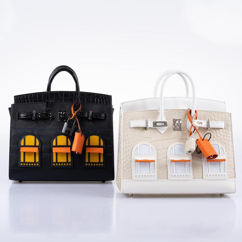 Hermès Birkin 20 Faubourg Sellier Black Matte Alligator Bag For Sale 14