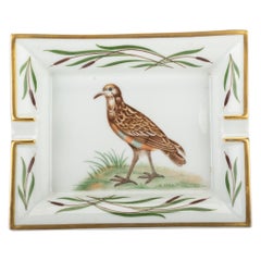 Posacenere Hermes Bird in porcellana bianca
